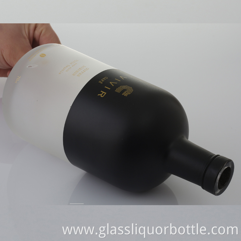 750ml Frosted Glass Bottle For Spirit